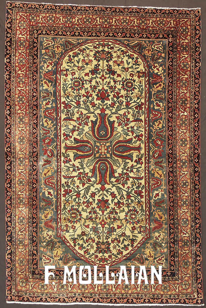Antique Persian Saruk Farahan Rug n°:73637839